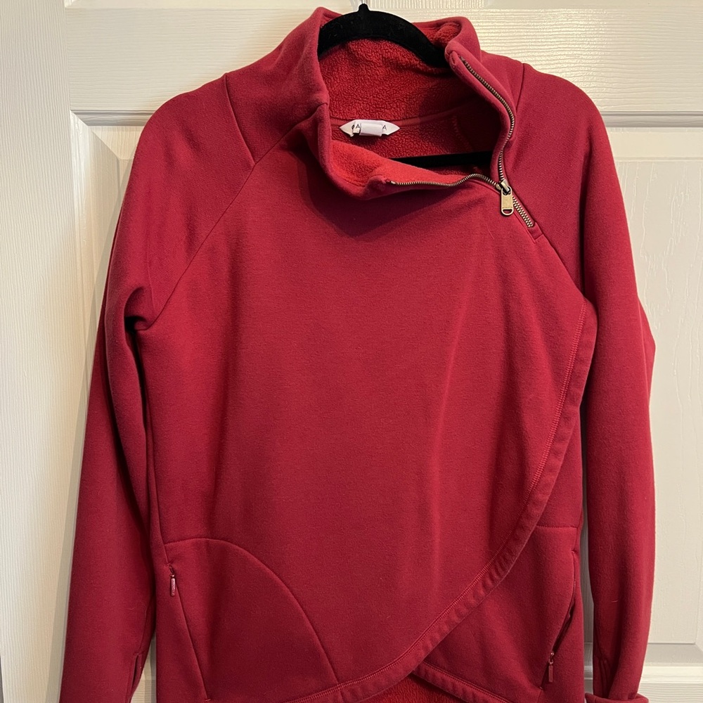 Athleta Cozy Karma Asym Sweatshirt